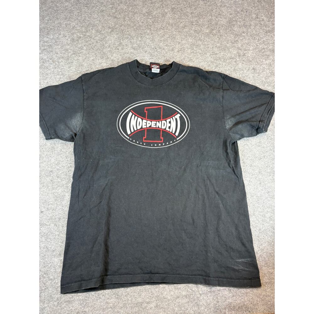 Independent Truck Company Graphic T Shirt Mens Large Black Logan Streetwear Tee